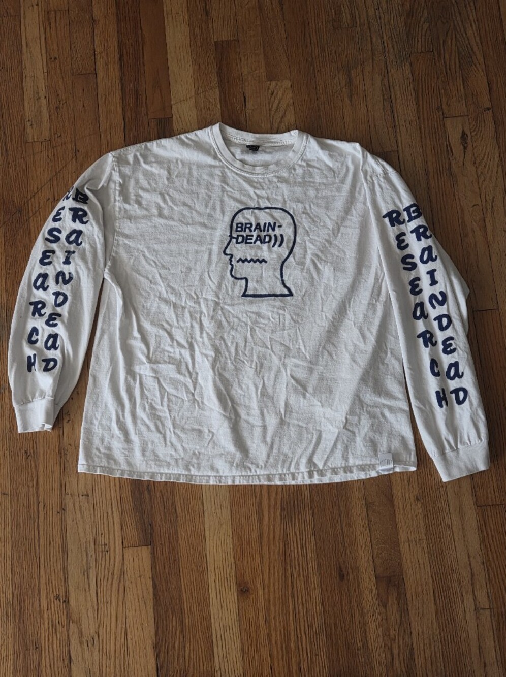 Brain Dead Research Joseph Carey Merrick Secretion Vehicle Long Sleeve Shirt XL